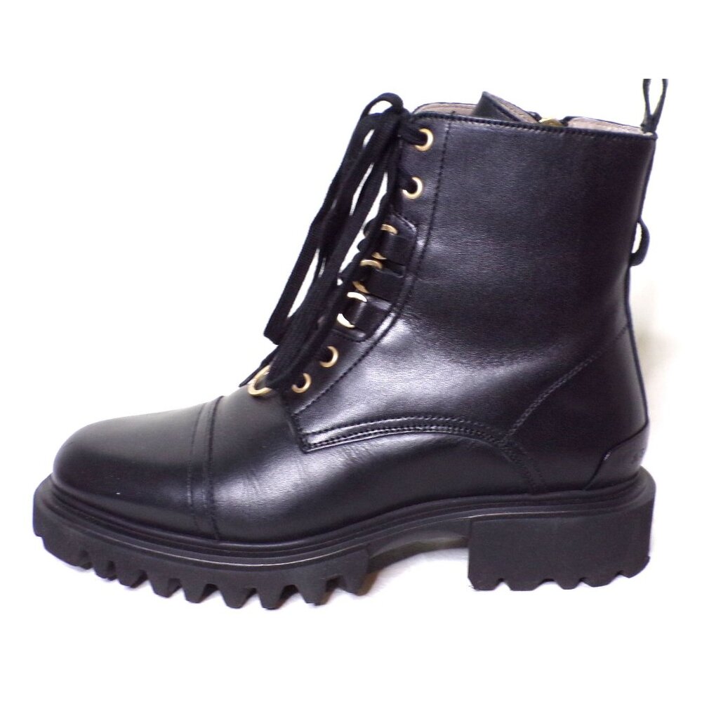 ๐ ALL SAINTS Lydia Ankle Moto Combat Boot 8 Black - Picture 11 of 14